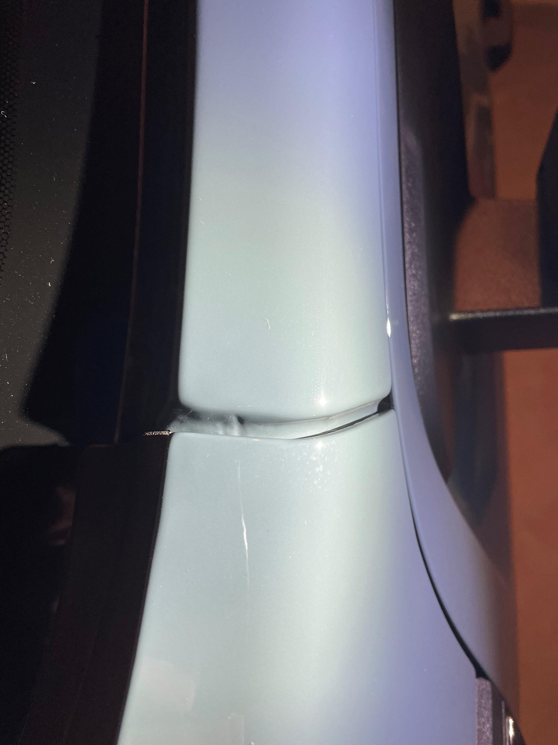 Ford Maverick Front Bumper Panel Gap driver side fender to