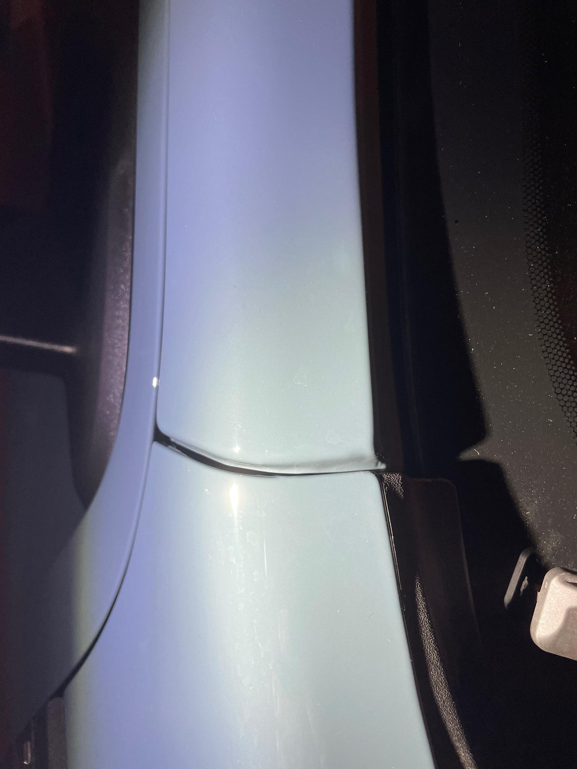 Ford Maverick Front Bumper Panel Gap passenger side fender to