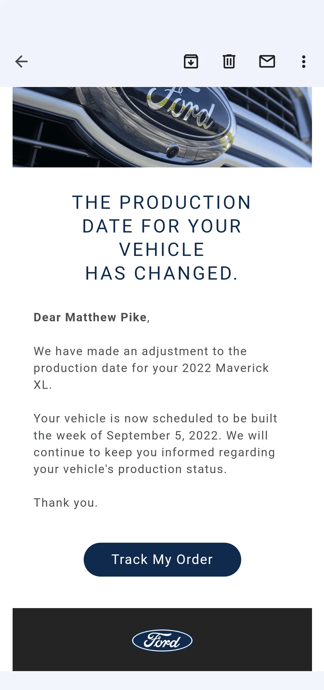 Ford Maverick October Hybrid Orders United Screenshot_20220823-201053