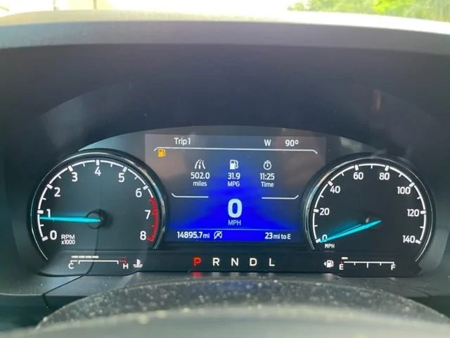 Ford Maverick 500 mile tank on an AWD 2.0EB with FX4 and 4K Gas2