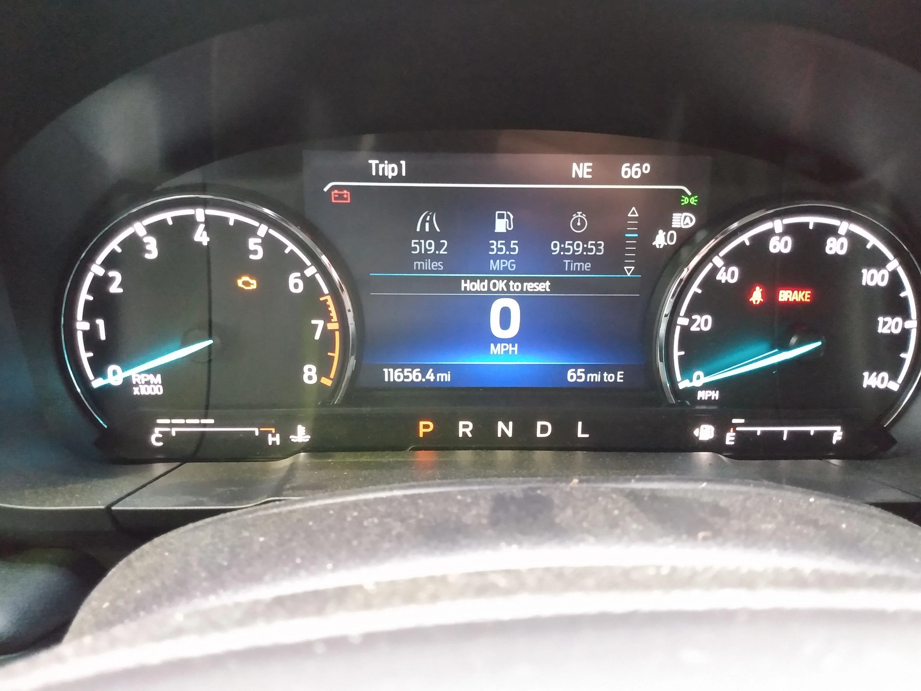 Ford Maverick 500 mile tank on an AWD 2.0EB with FX4 and 4K Mav