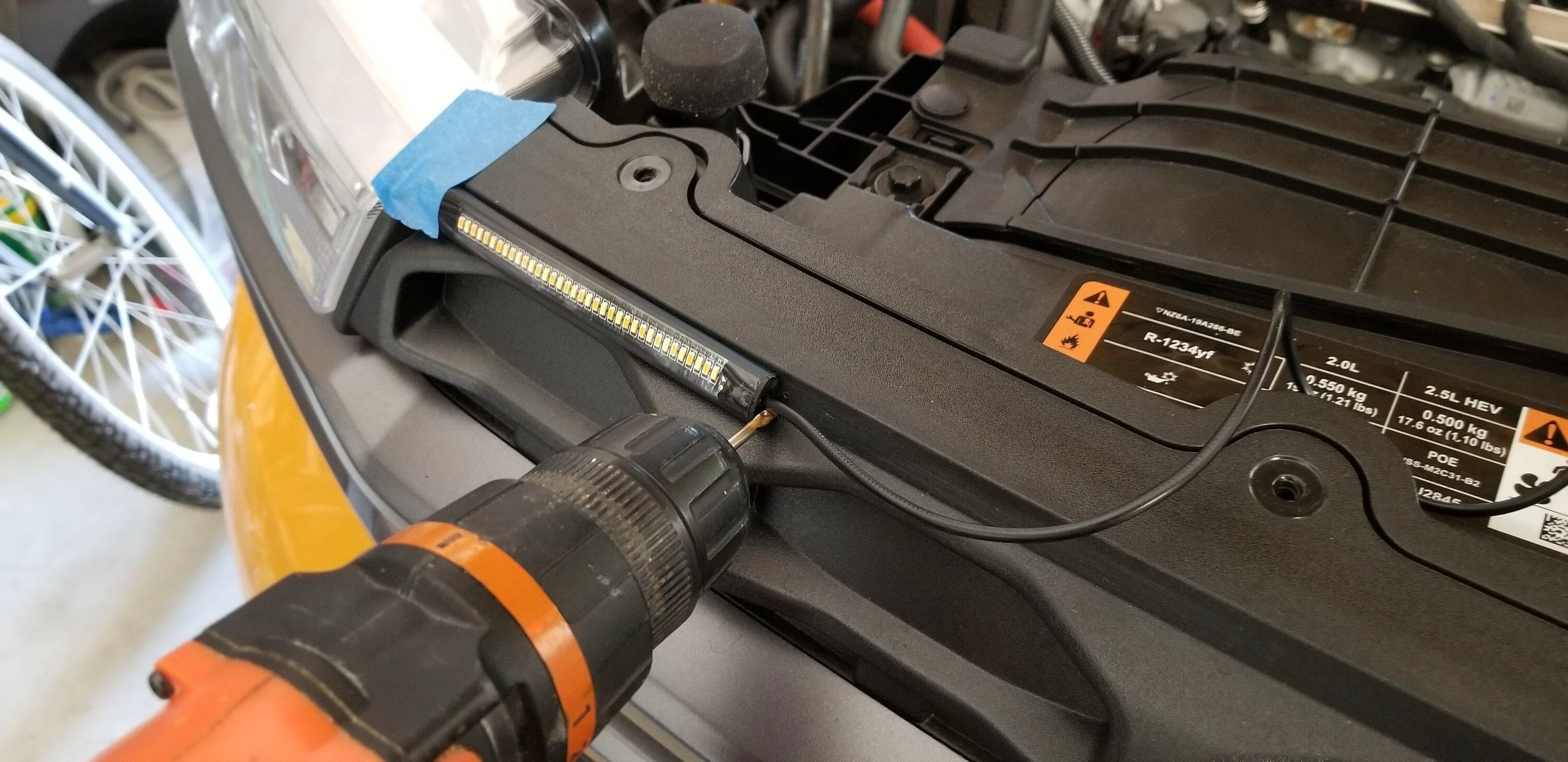 Ford Maverick Added Small DRL / Turn Signals to XLT 2b 20220704_120836