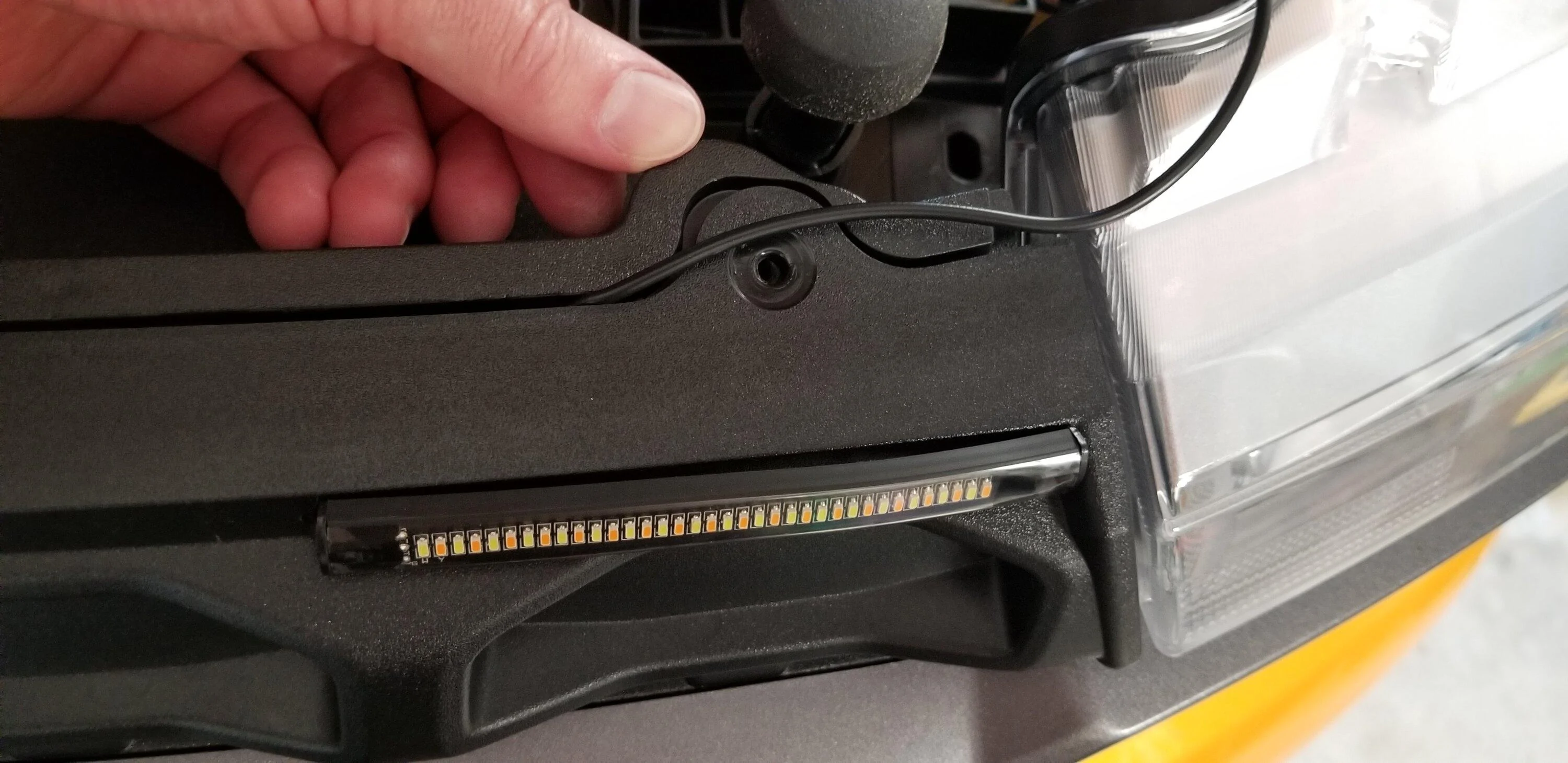 Ford Maverick Added Small DRL / Turn Signals to XLT 3e 20220704_115900