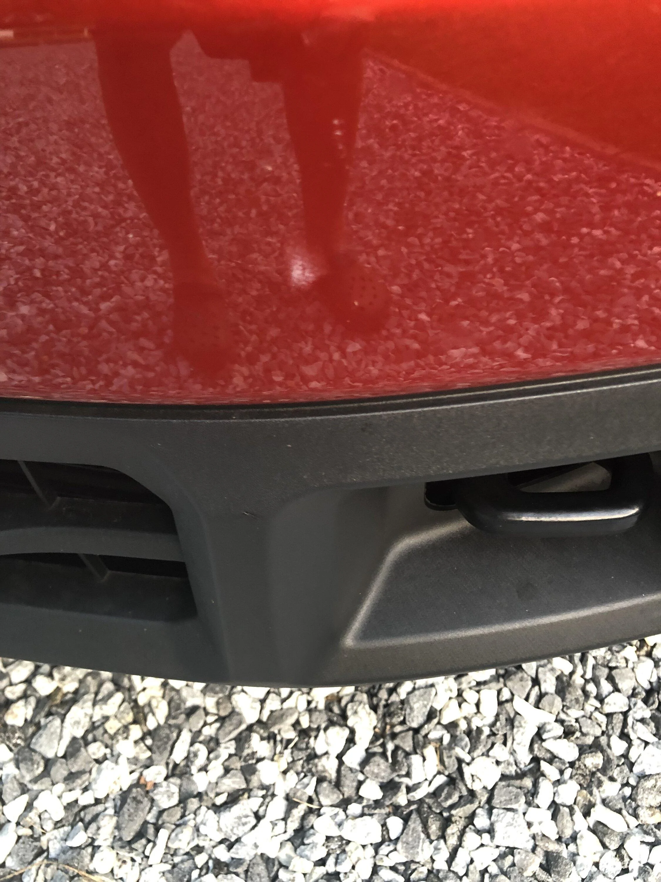 Ford Maverick Bumper paint primer showing after car wash 592D01D7-4168-4151-B4C2-125995A482B2