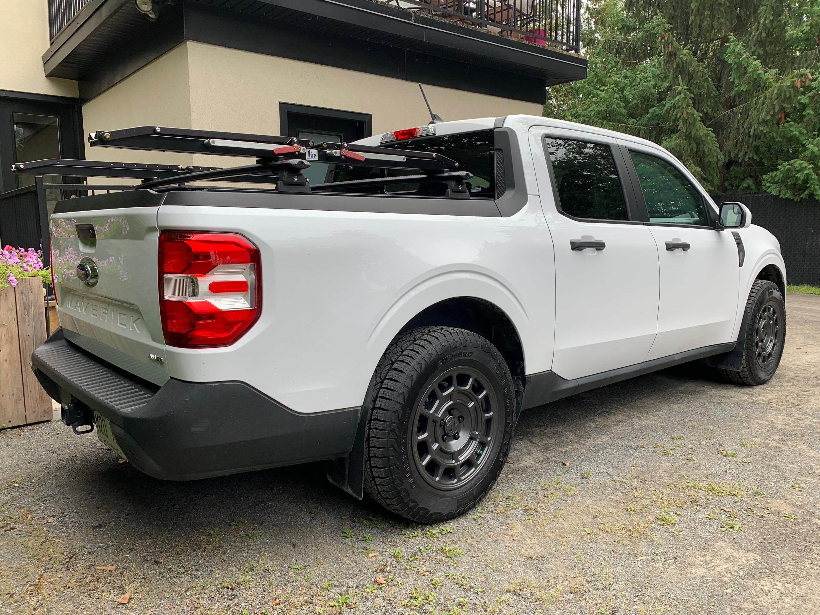 Ford Maverick 1up bike rack installed 1661800774058