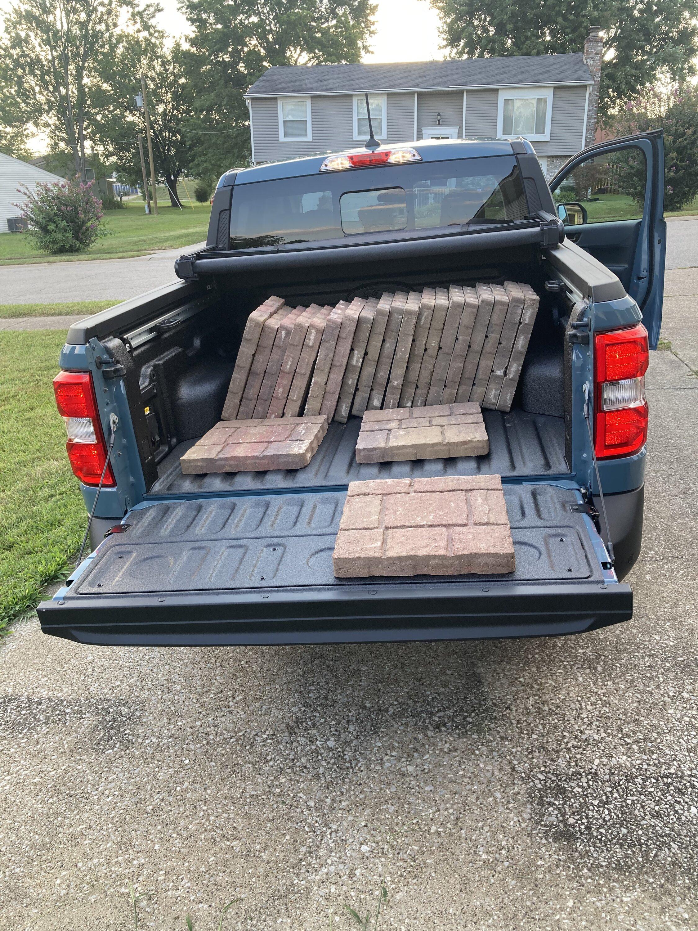 Ford Maverick 800 pound load, no problem. 7A2F5FBF-30C6-4463-A37B-06F32177C16C