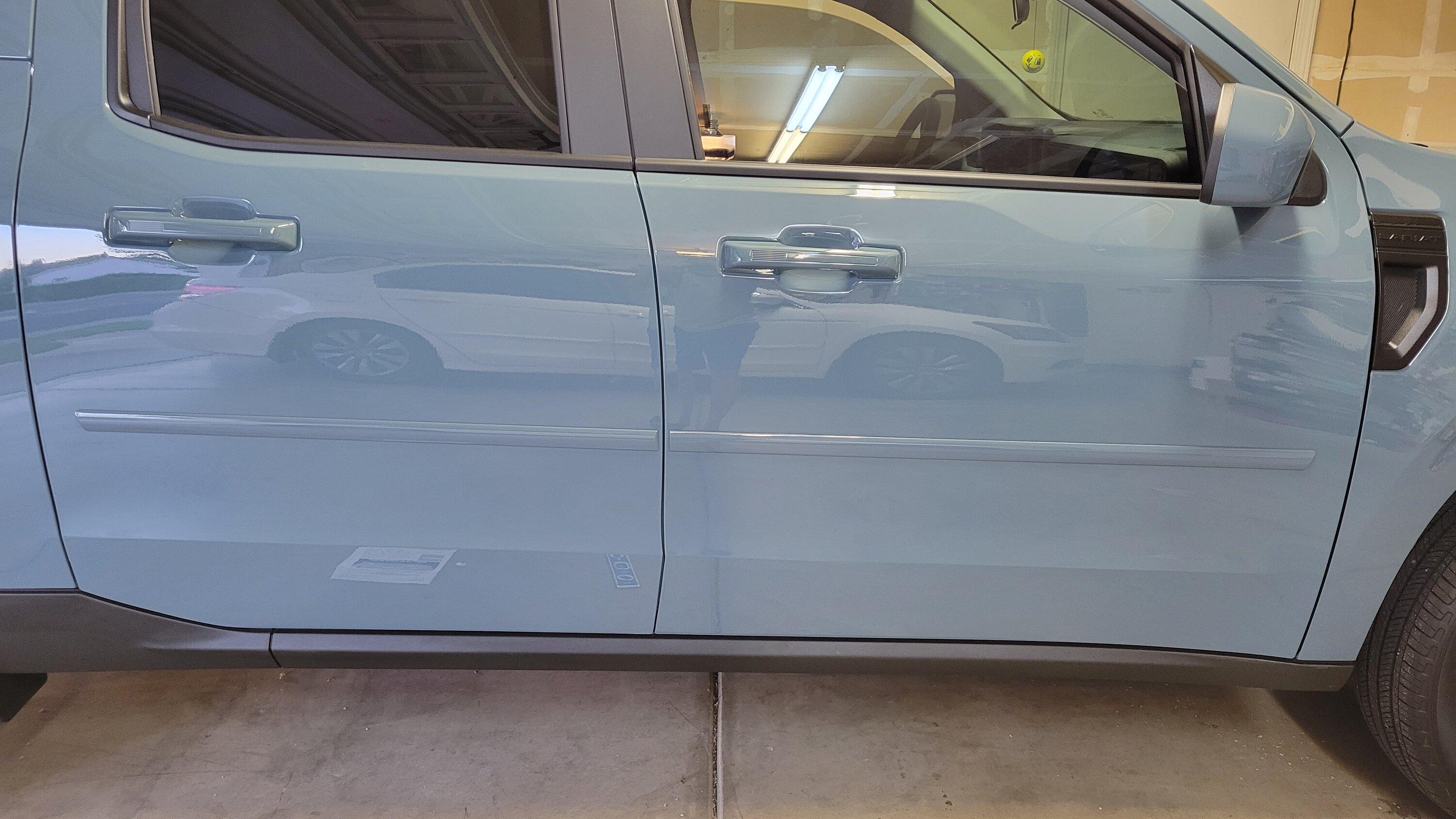 Ford Maverick Color matching side body molding 20220830_192738