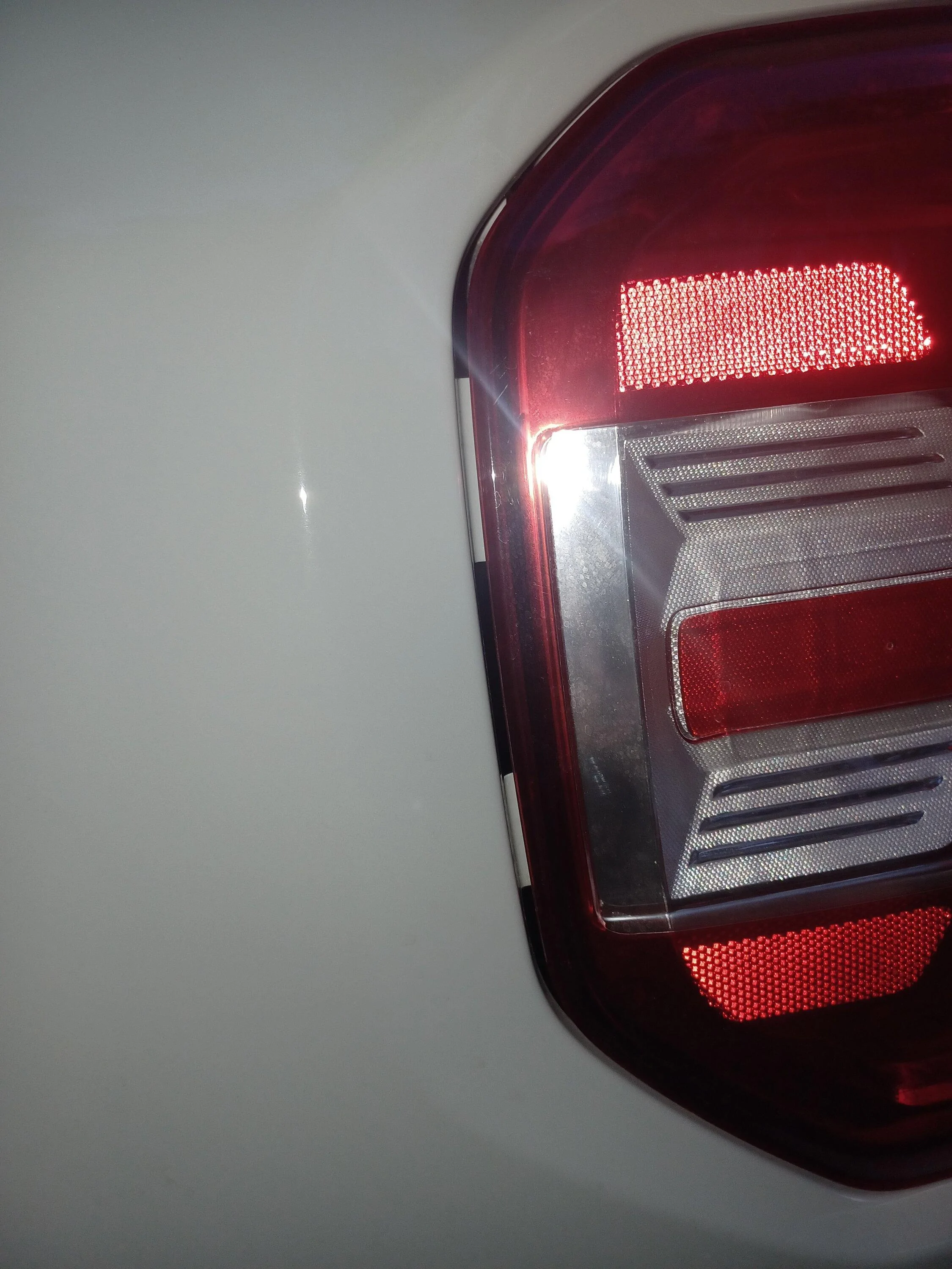 Ford Maverick Any body having problems with their back lights spacing away from the body on the back panel? 20220901_195048