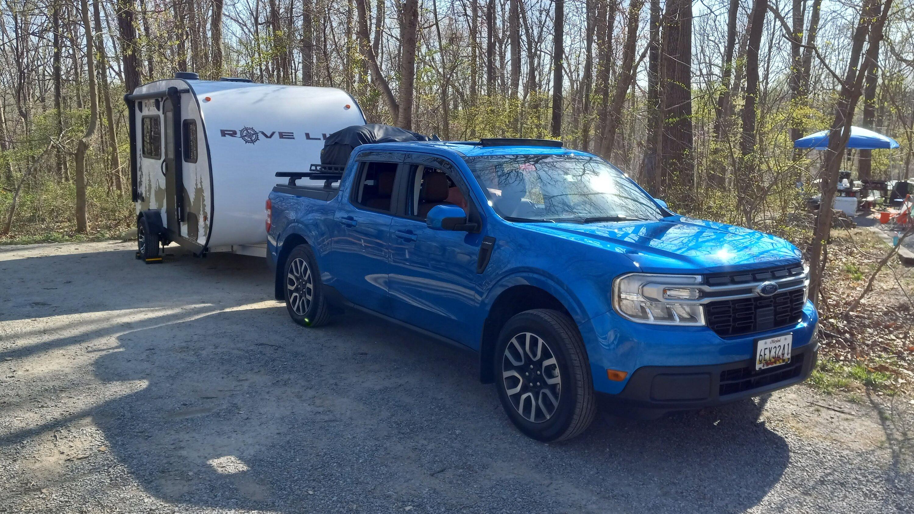 Ford Maverick Examples of maximum trailers a non-tow package Maverick can safely tow 20220415_164903