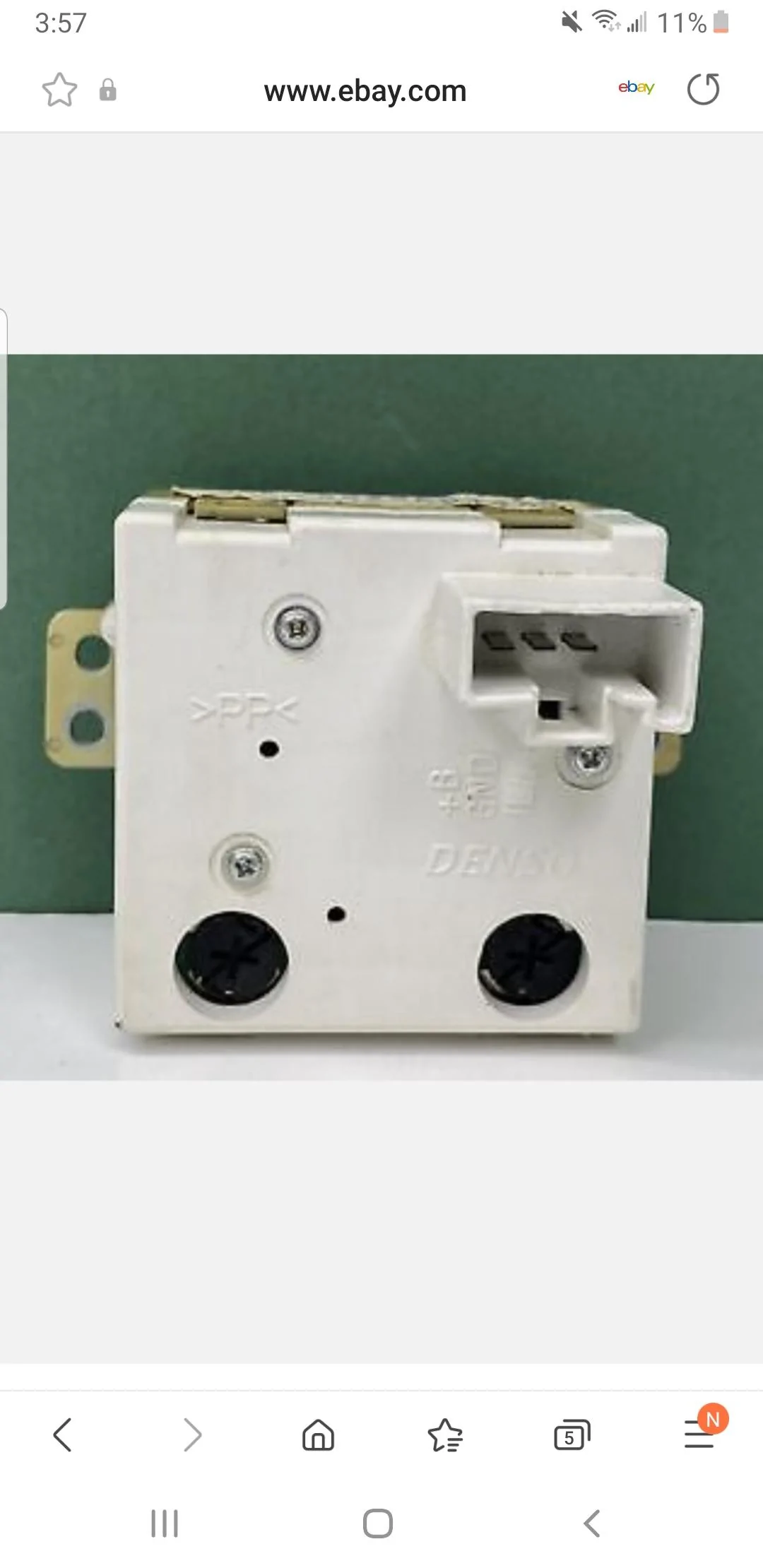 Ford Maverick Cubby hole clock. Screenshot_20220903-155733_Samsung Internet