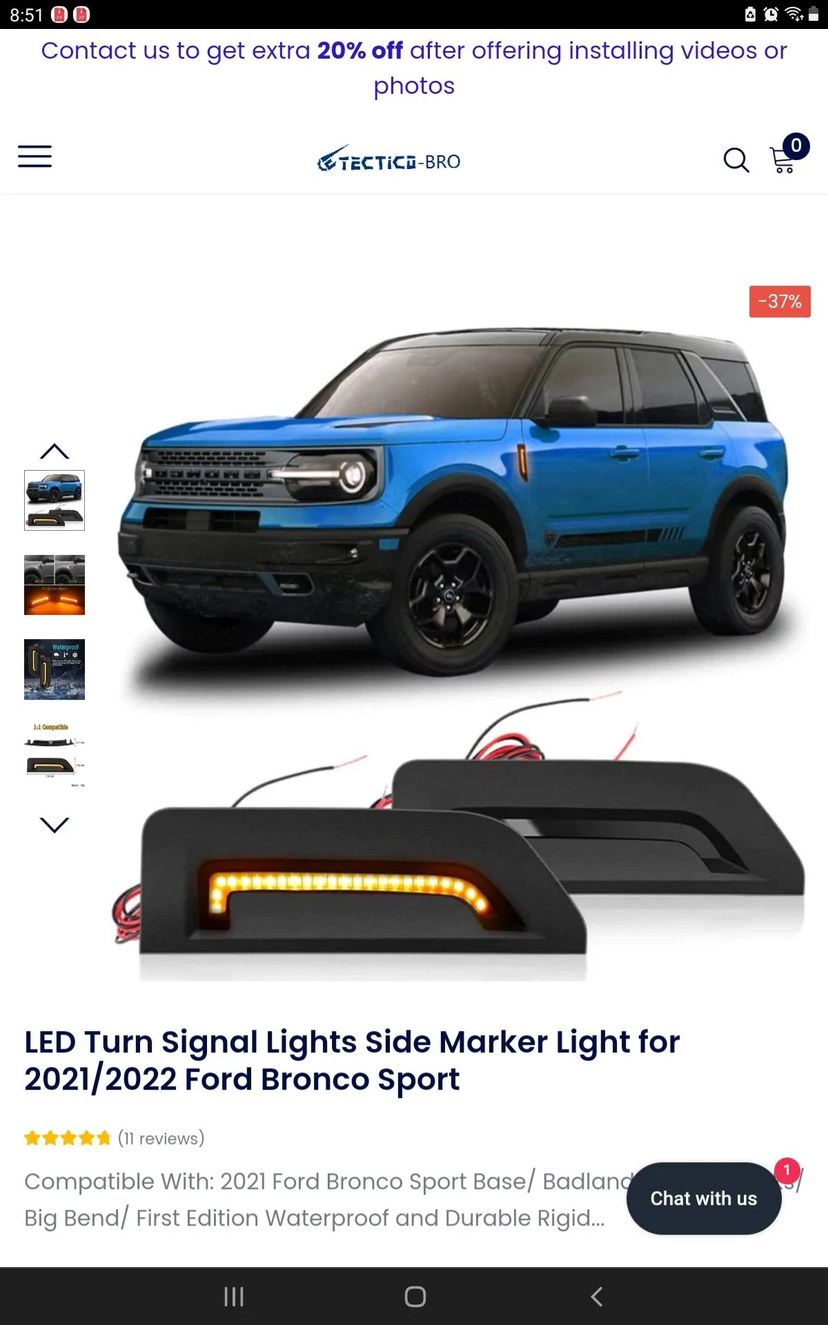 Ford Maverick Bronco marker lights ? Screenshot_20220905-085122_Chrom