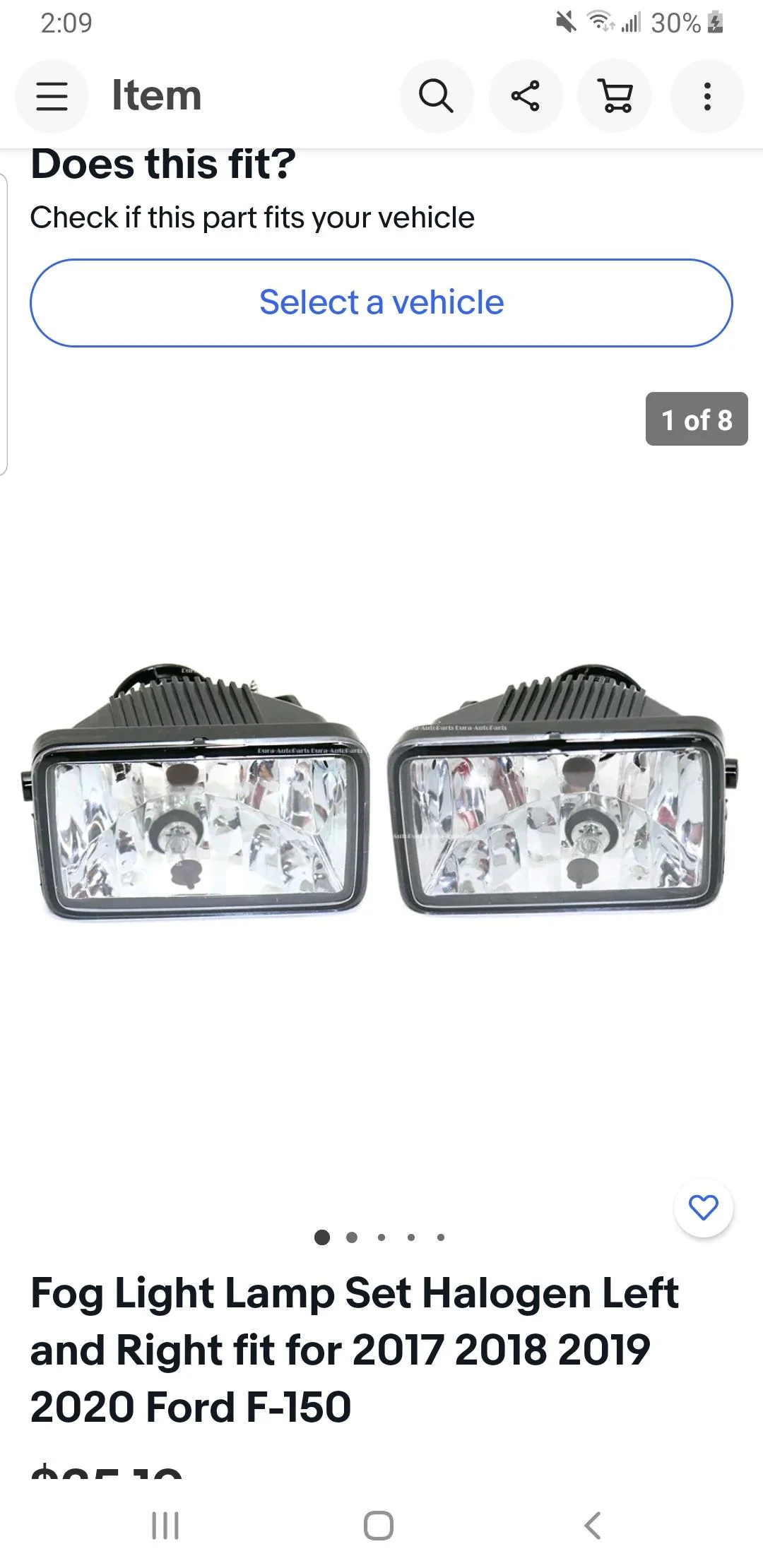 Ford Maverick Why are there no fog lights? Screenshot_20220612-140944_eBay