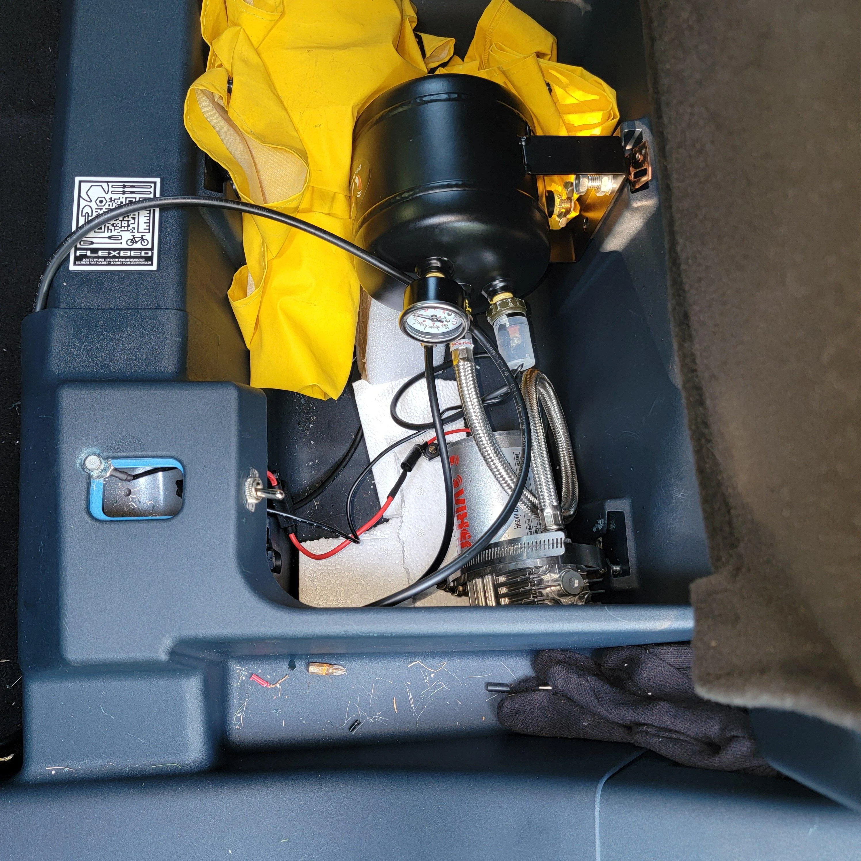 Ford Maverick Train horn installed on Maverick, utilizing FITS location 20220910_171147