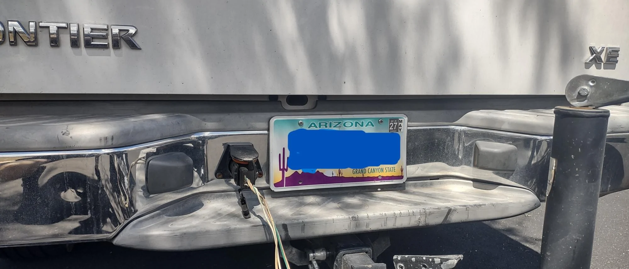 Ford Maverick Clean up area around the trailer hitch 2006NissanFrontier7PinConnectorMount