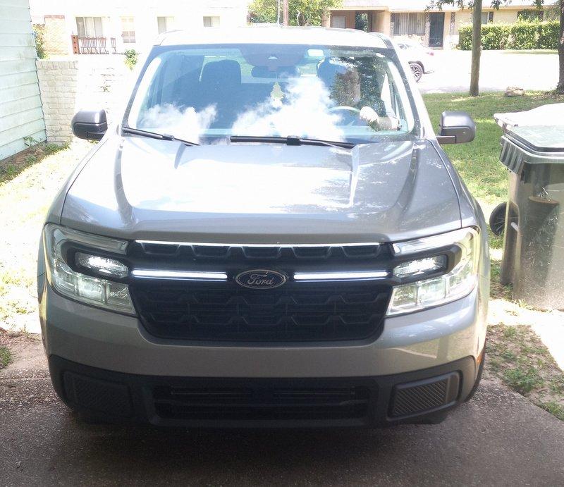 Ford Maverick Post pics of your grill DRLs LEDs