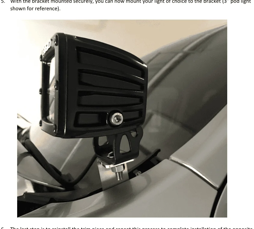 Ford Maverick Ditch lights brackets for the hood? 1663091225214