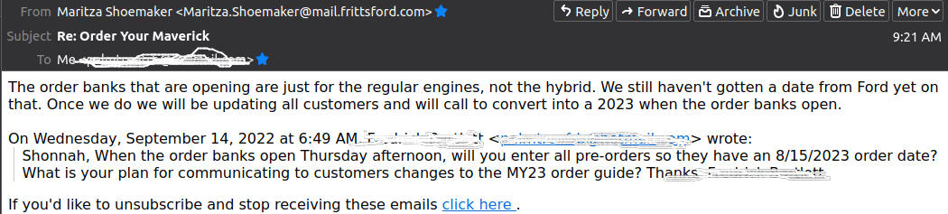 Ford Maverick 💵 2023 Maverick Pricing (MSRP / Invoice) & Options Released -- Including New Black Appearance Package Screenshot from 2022-09-15 10-18-17x