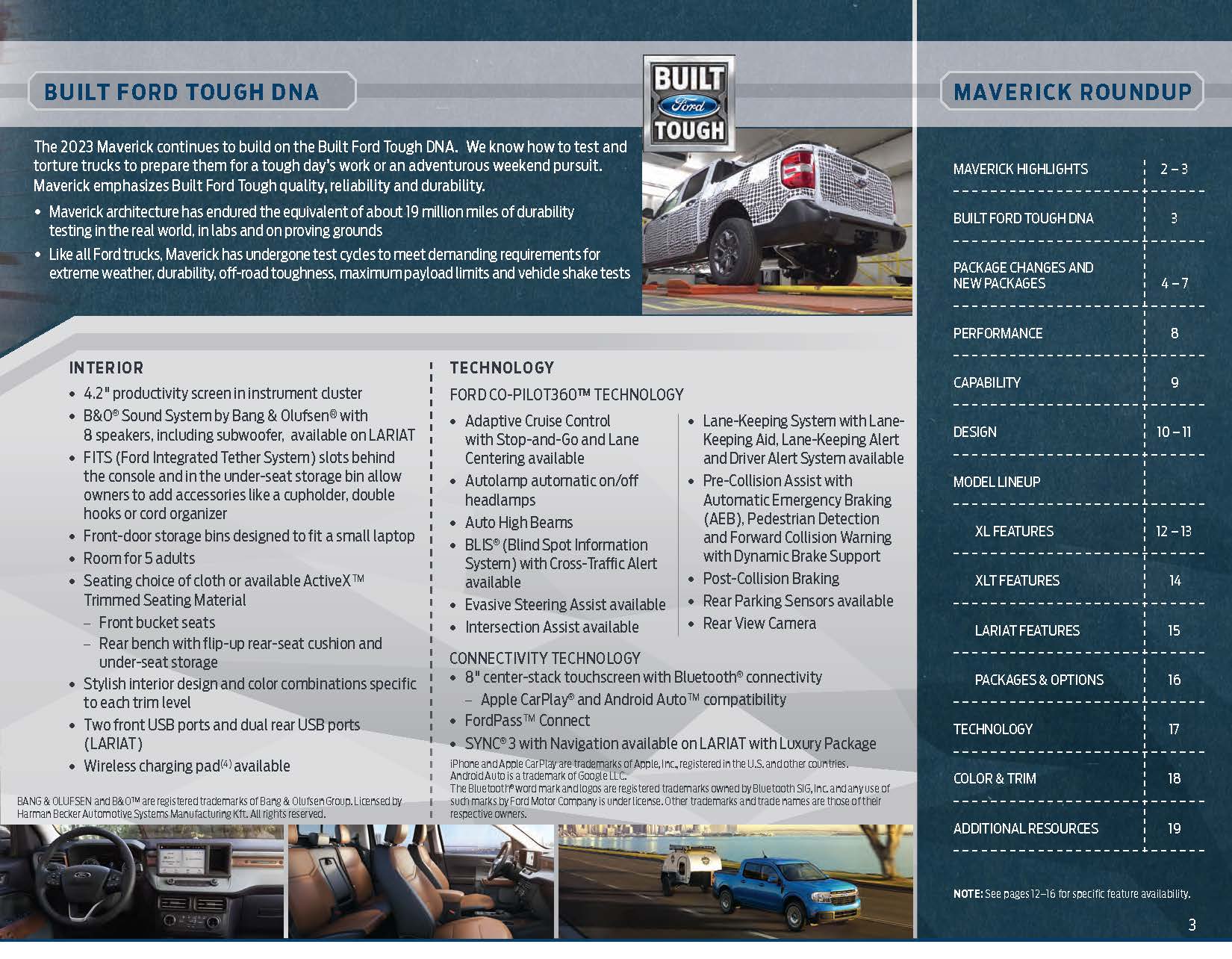 Ford Maverick 📦 2023 Maverick Packaging Guide (w/ Black Appearance Package BAP Contents) 2023MaverickPG03