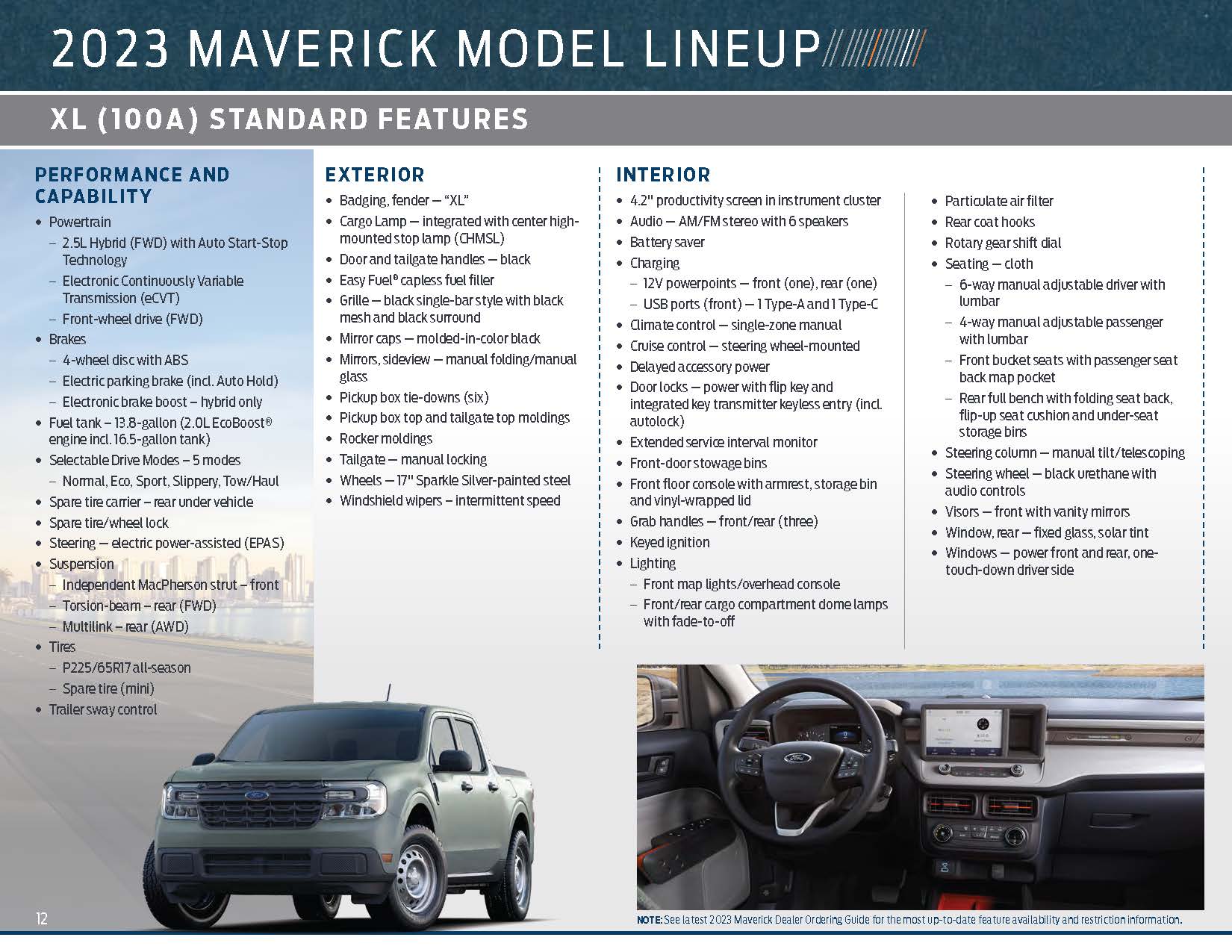 Ford Maverick 📦 2023 Maverick Packaging Guide (w/ Black Appearance Package BAP Contents) 2023MaverickPG12