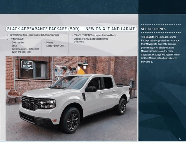 Ford Maverick 💵 2023 Maverick Pricing (MSRP / Invoice) & Options Released -- Including New Black Appearance Package 1663277171434