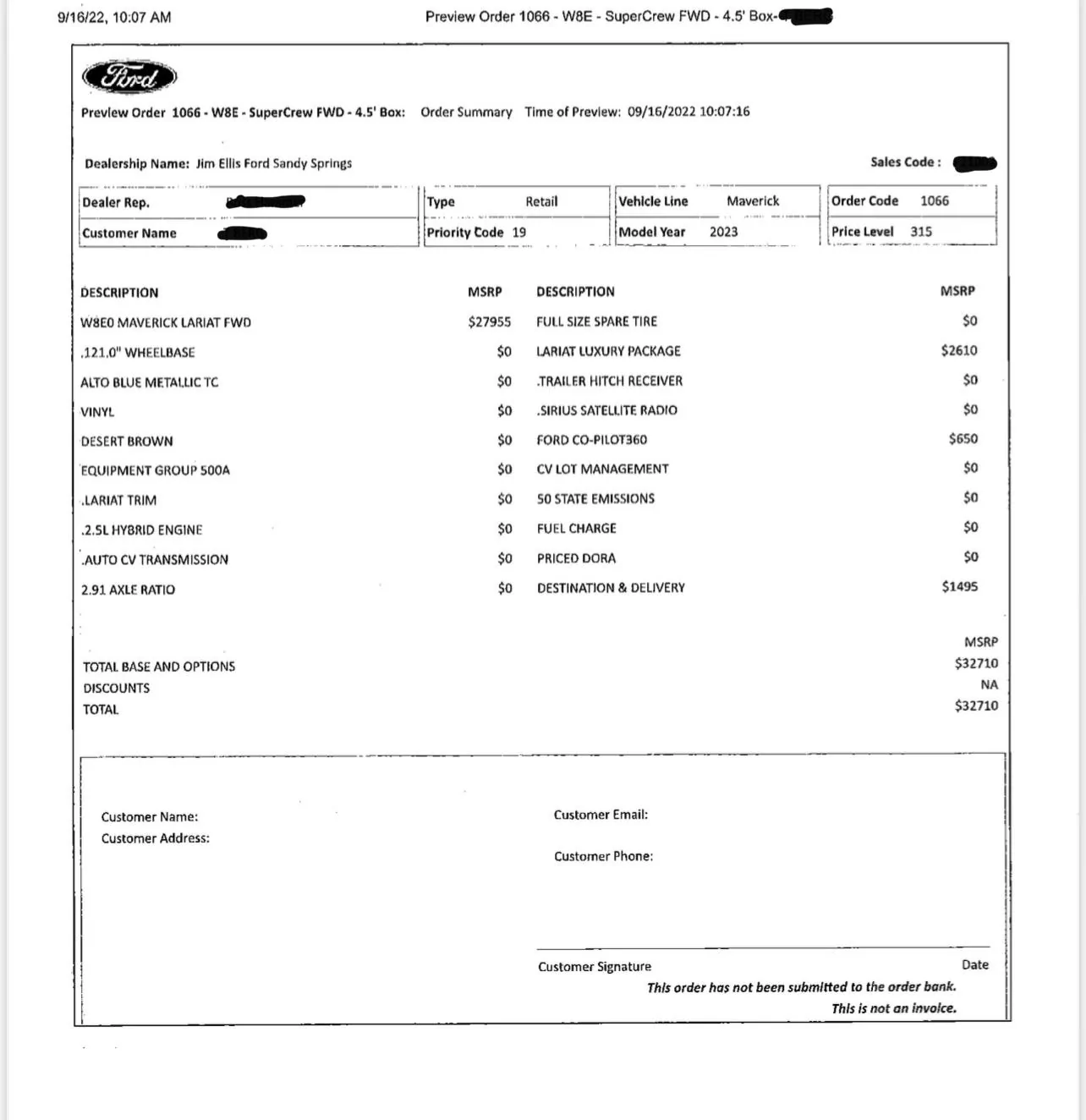 Ford Maverick September 2023 Hybrid Orders United 2685E782-5F76-4396-B372-31167C208AFA