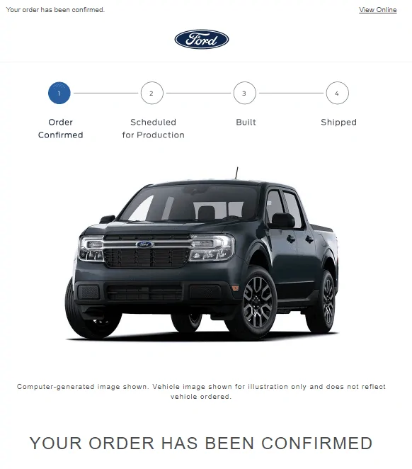 Ford Maverick Got my order in 1663344681393