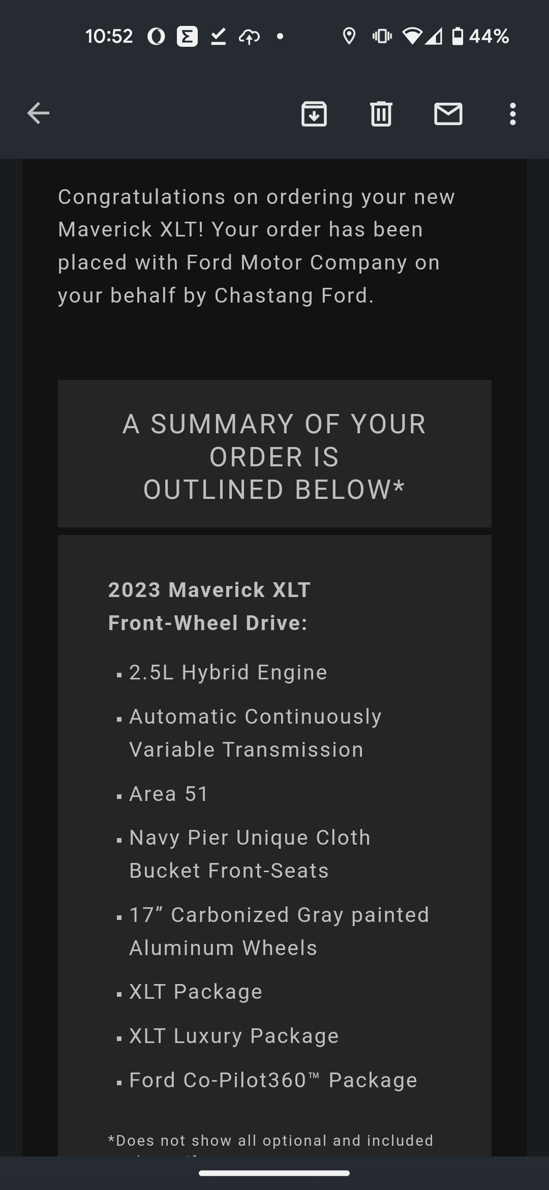 Ford Maverick COVP Process? Screenshot_20220916-225219