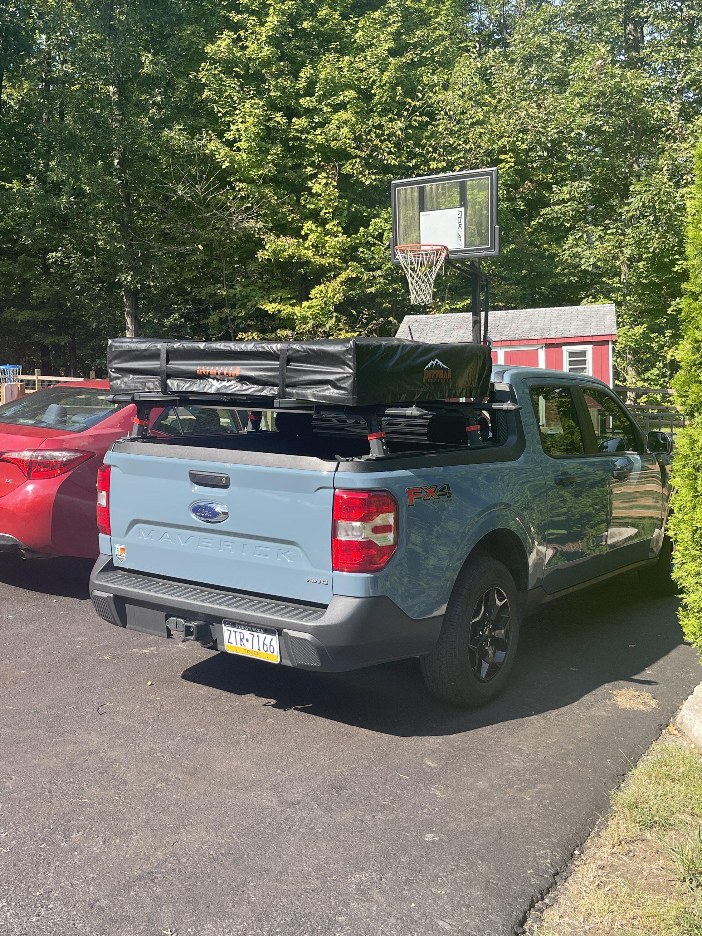 Ford Maverick Bed Top Tent Installed image