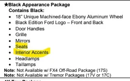 Ford Maverick Black Appearance Package - Any interior pictures? Thoughts? BAP