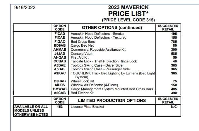 Ford Maverick Canada order banks and private offers? FB_IMG_1663623811244