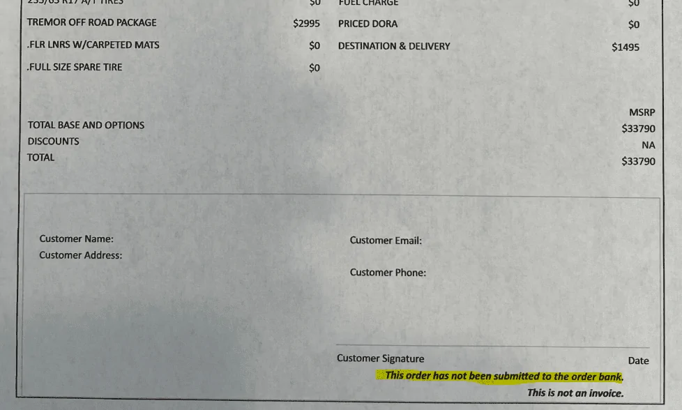 Ford Maverick Submitted Tremor Maverick Orders - post yours here! Screenshot 2022-09-19 191048