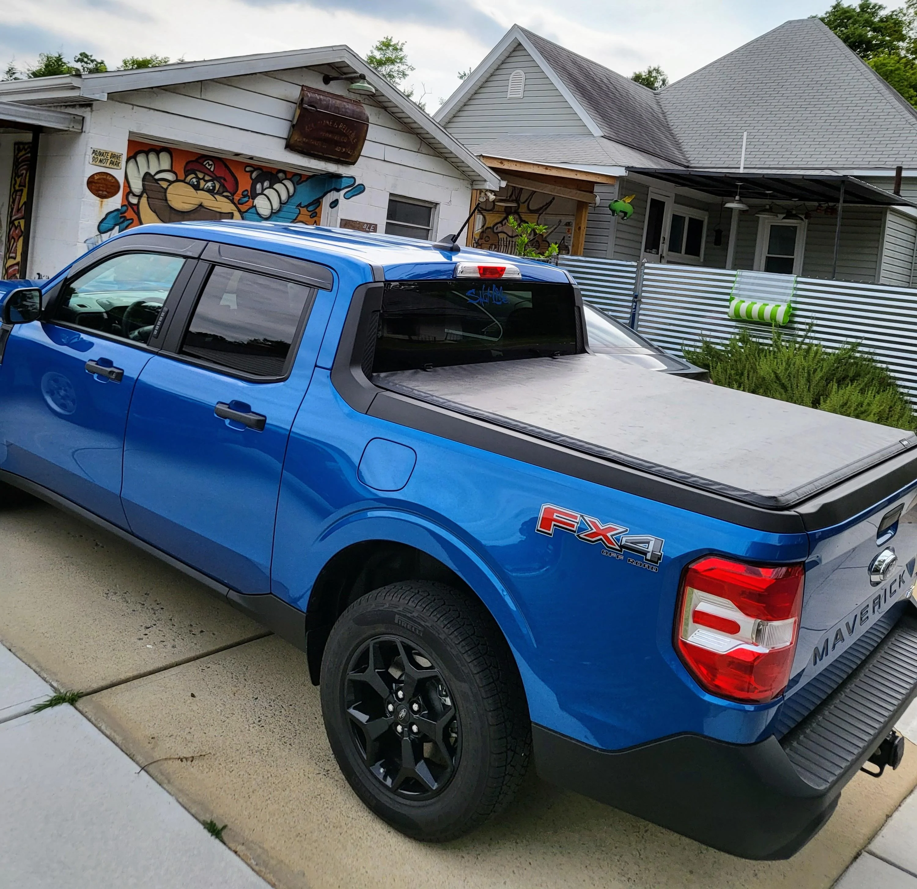 Ford Maverick Installed Gator SFX Tonneau Cover 20220628_171650