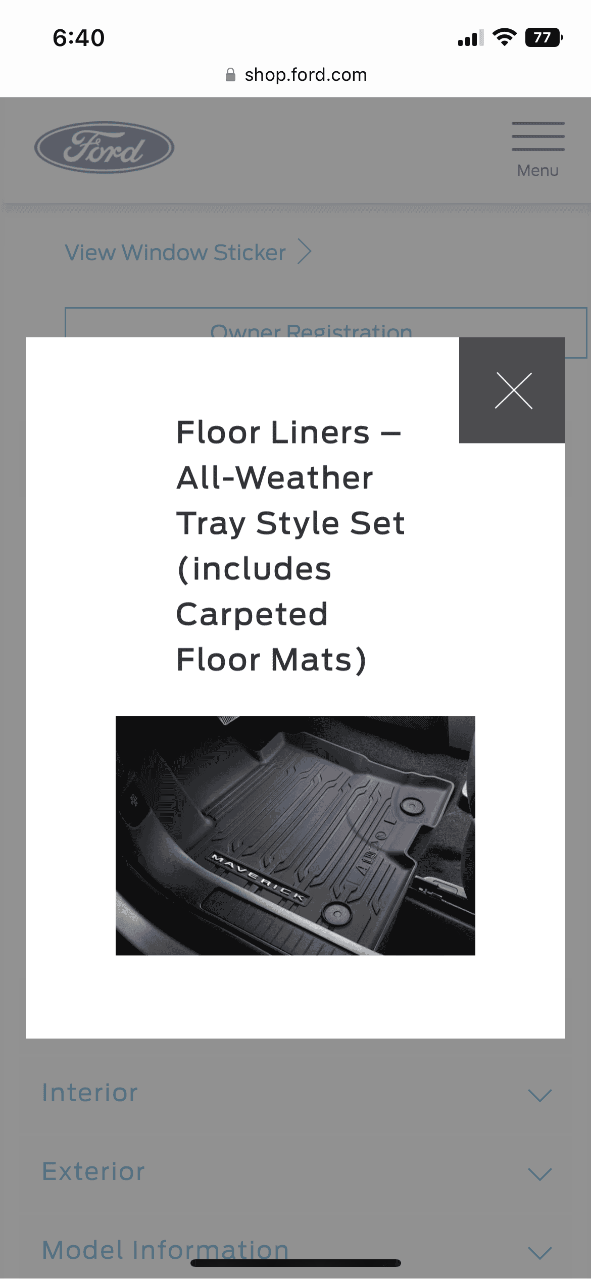 Ford Maverick Floor liners:  Gas vs. Hybrid A57CDD7E-81C0-42E8-998C-5D8B7D9AD012
