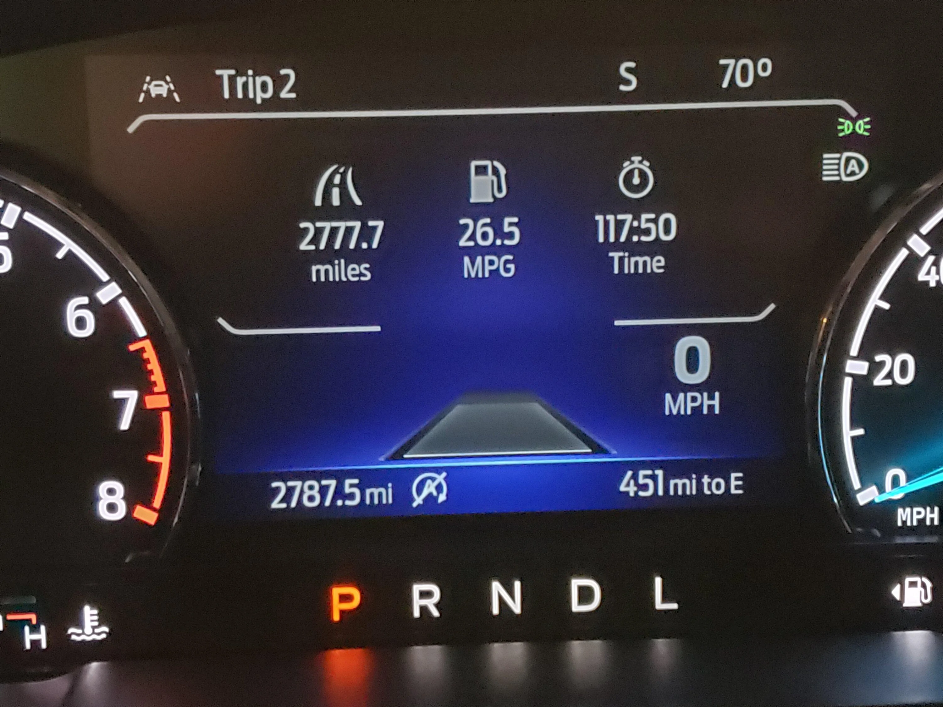 Ford Maverick Changing dash displays 20220923_095657