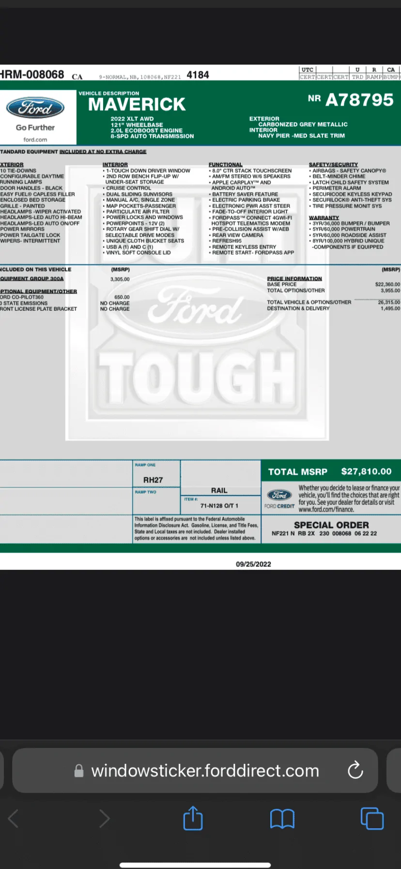 Ford Maverick 2022 XLT with Black Leather? C6631267-FE4B-4CBA-86A1-012683CD3561