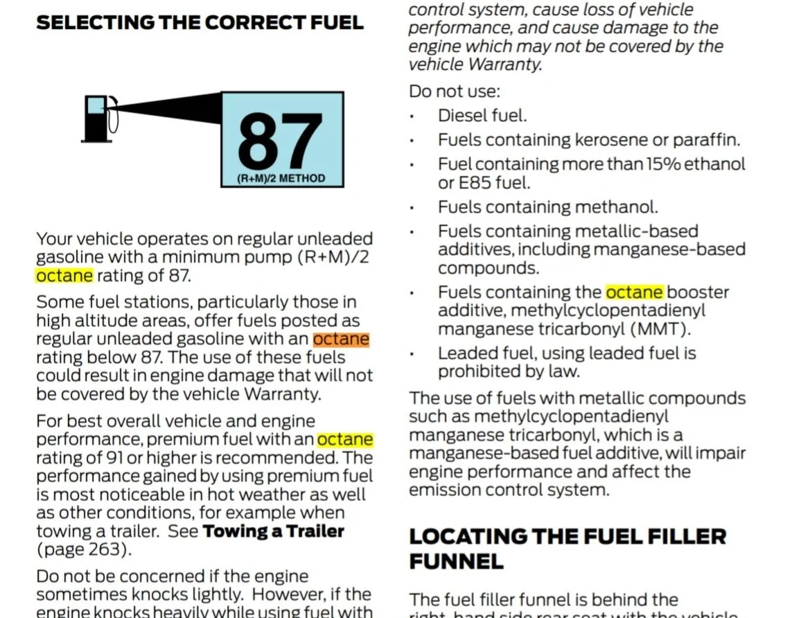 Ford Maverick Fuel octane for 2 liter ecoboost Screenshot_20220925-195518_Driv