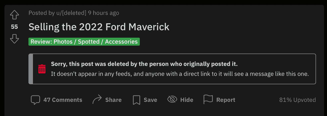 Ford Maverick For sale by owner due to issues 1664229010172