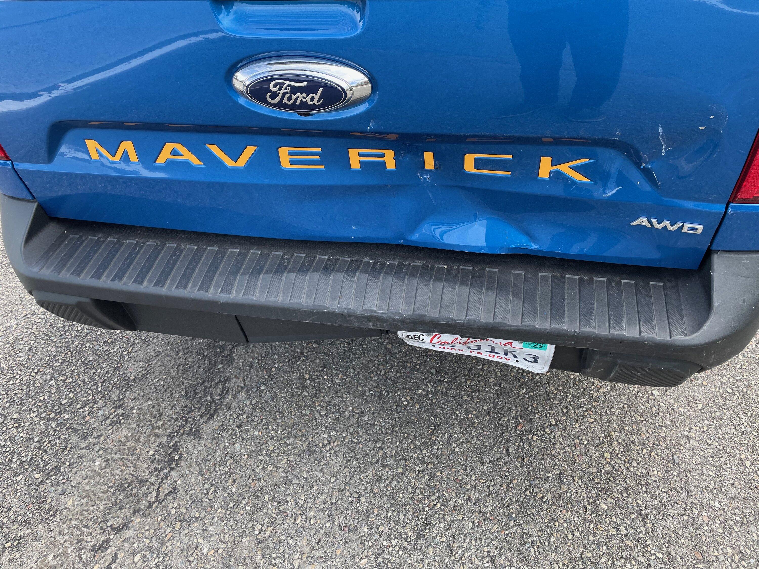 Ford Maverick Minor rear ender or total loss? Answer inside. [Updated with underbody photos of damage] IMG_5355