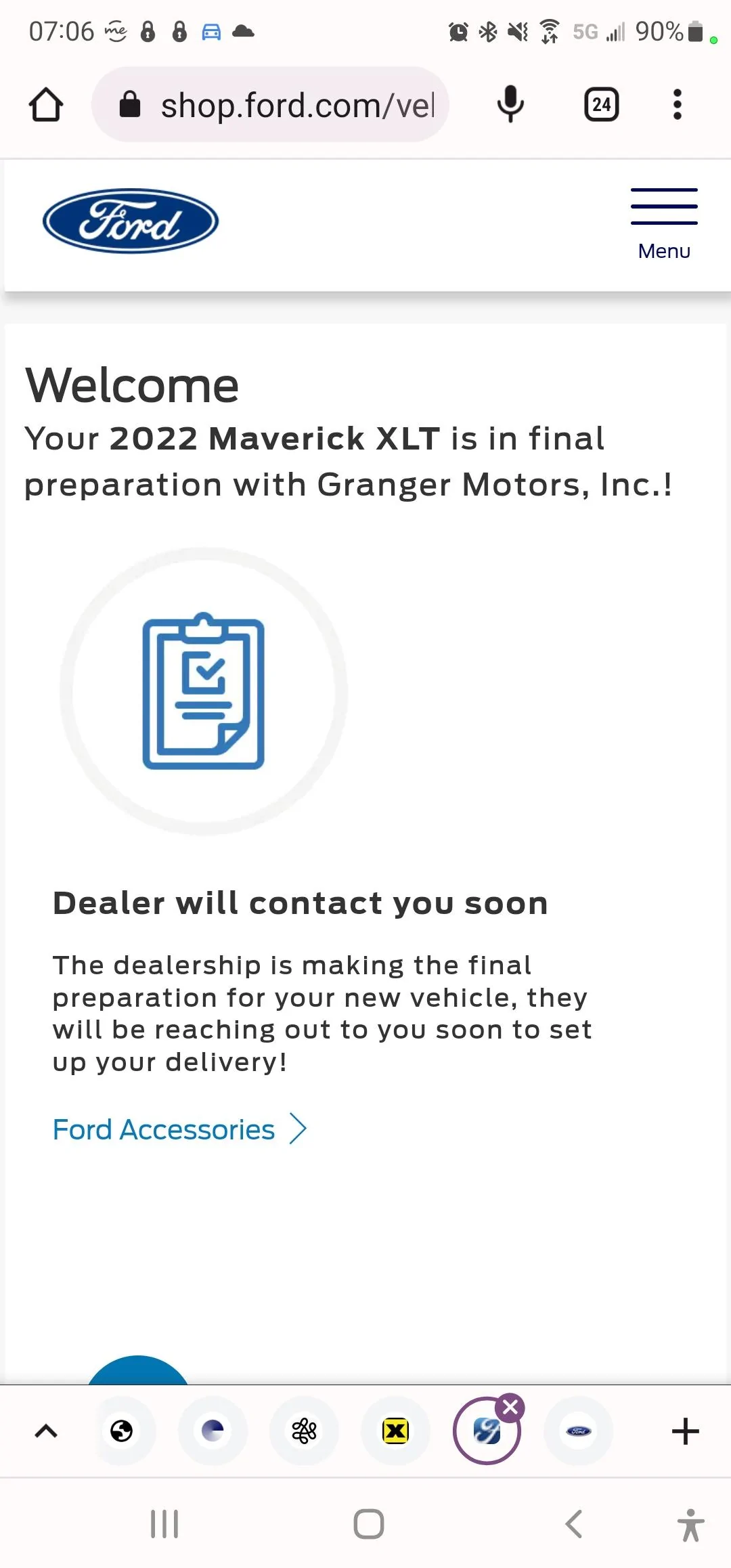 Ford Maverick 3% Below Invoice on Ford Maverick at Granger Ford Screenshot_20220928-070653_Chrom
