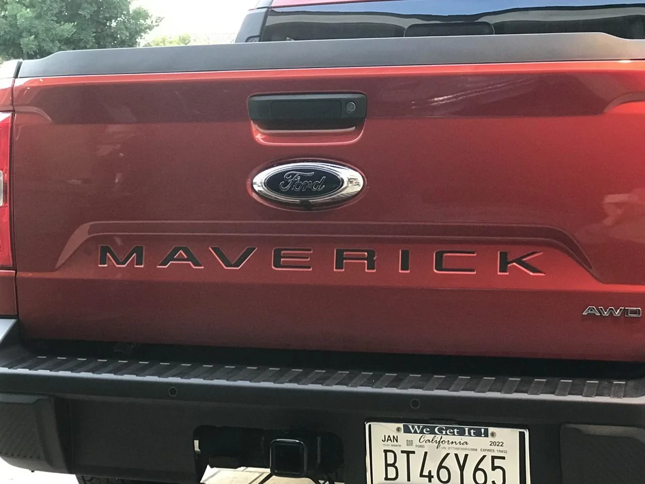 Ford Maverick Tailgate Rear Lettering Inserts / Vinyl / Decals? mavericktailgateblackletters_img_2212-jpg