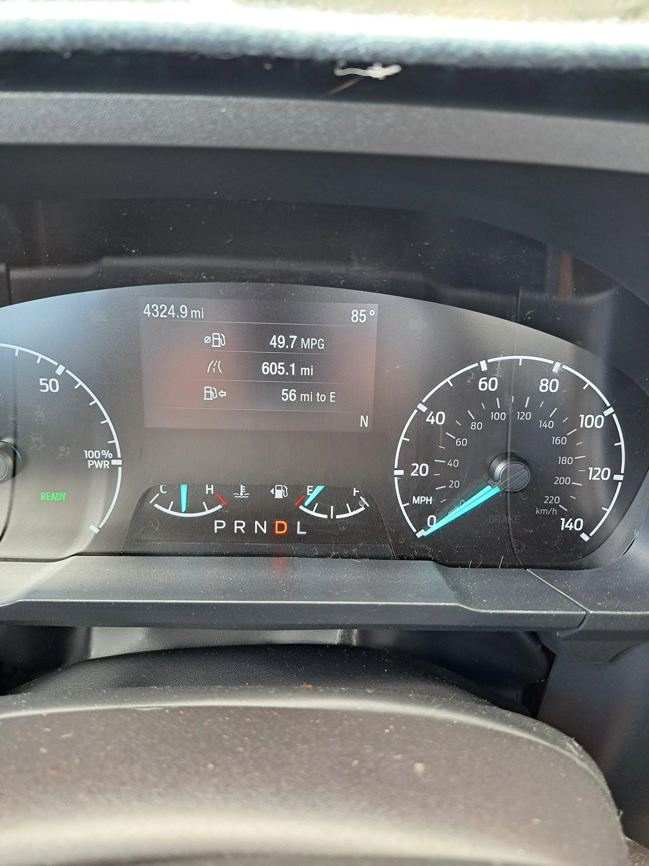 Ford Maverick 600+ miles per tank mileage club 20220927_114307