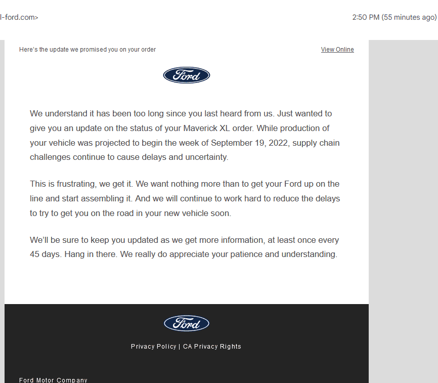 Ford Maverick It's Made :) 1664484376866