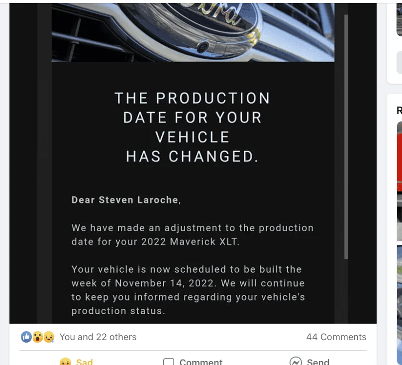 Ford Maverick MY22 Production Extended AGAIN! Screen Shot 2022-09-29 at 5.19.00 PM