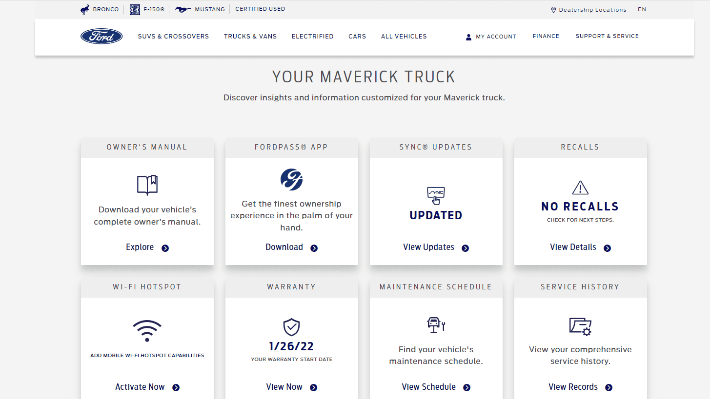 Ford Maverick Order not showing in Ford account? add new vehicle3