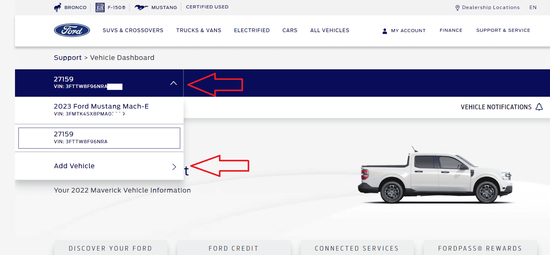 Ford Maverick Order not showing in Ford account? add new vehicle1