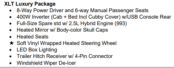 Ford Maverick Changing from XL to XLT 1664541341293