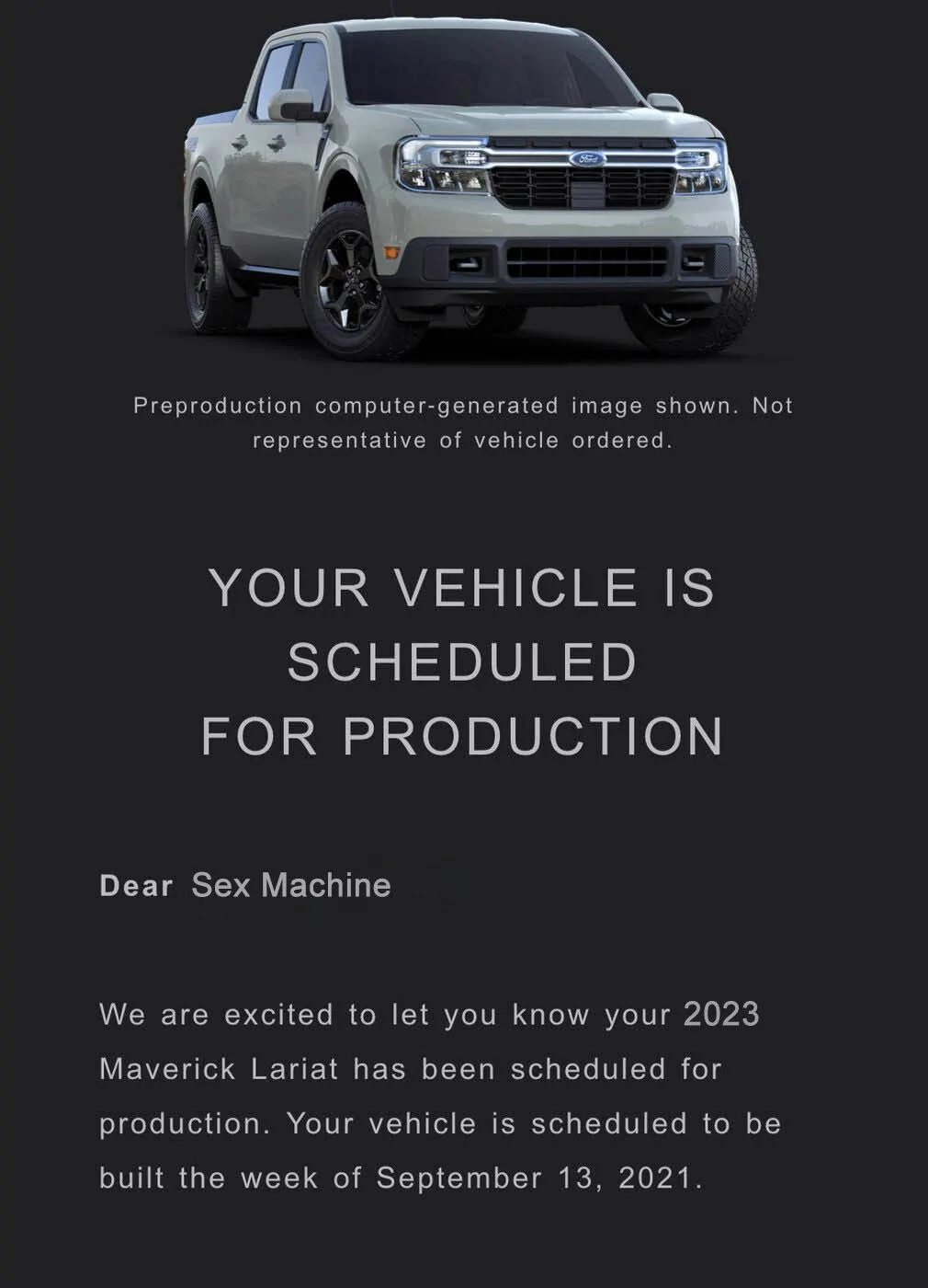 Ford Maverick Who will be first to confirm a 2023 VIN has been issued? mav