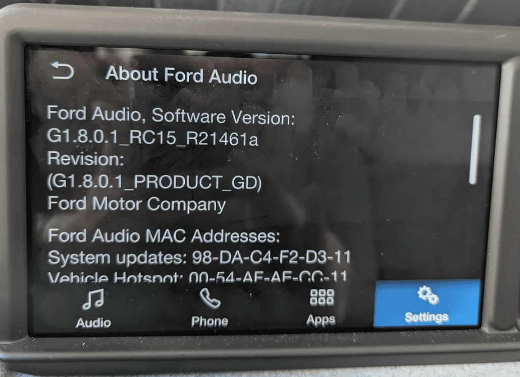Ford Maverick New software update? 1664642547608