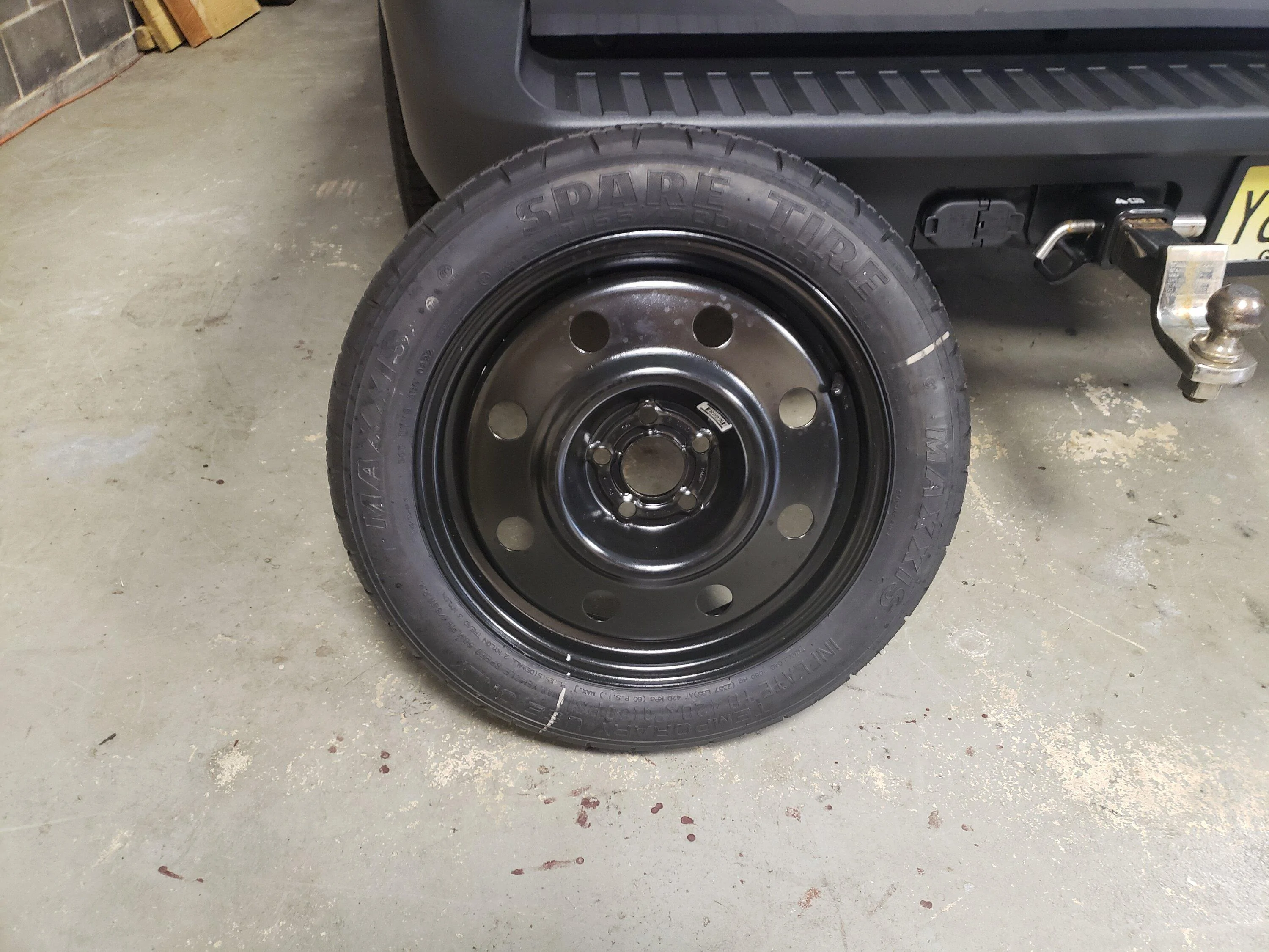 Ford Maverick Stock spare tire and wheel 20221002_112651