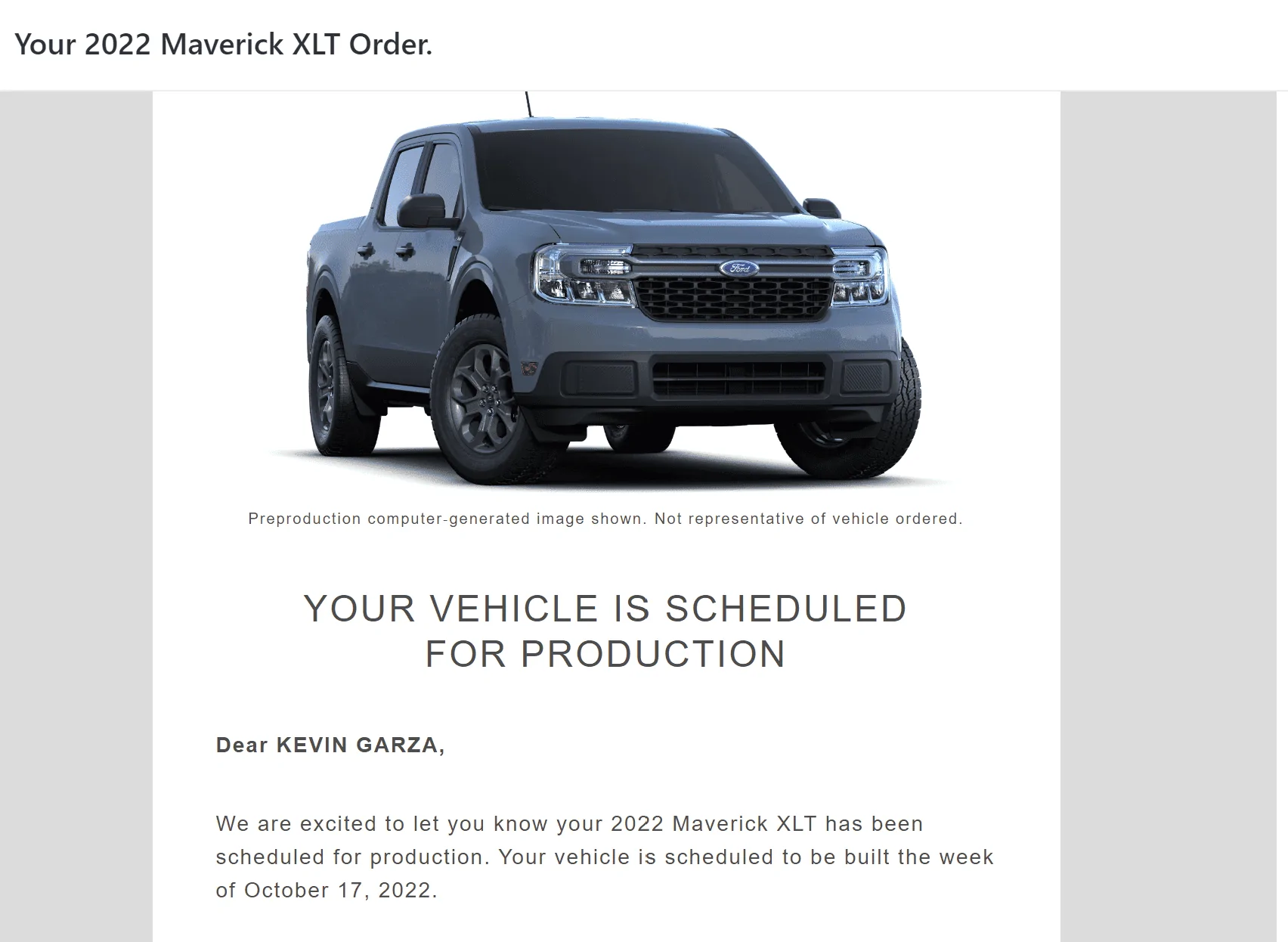 Ford Maverick Finally got scheduled after 9 months of waiting. !! maverick